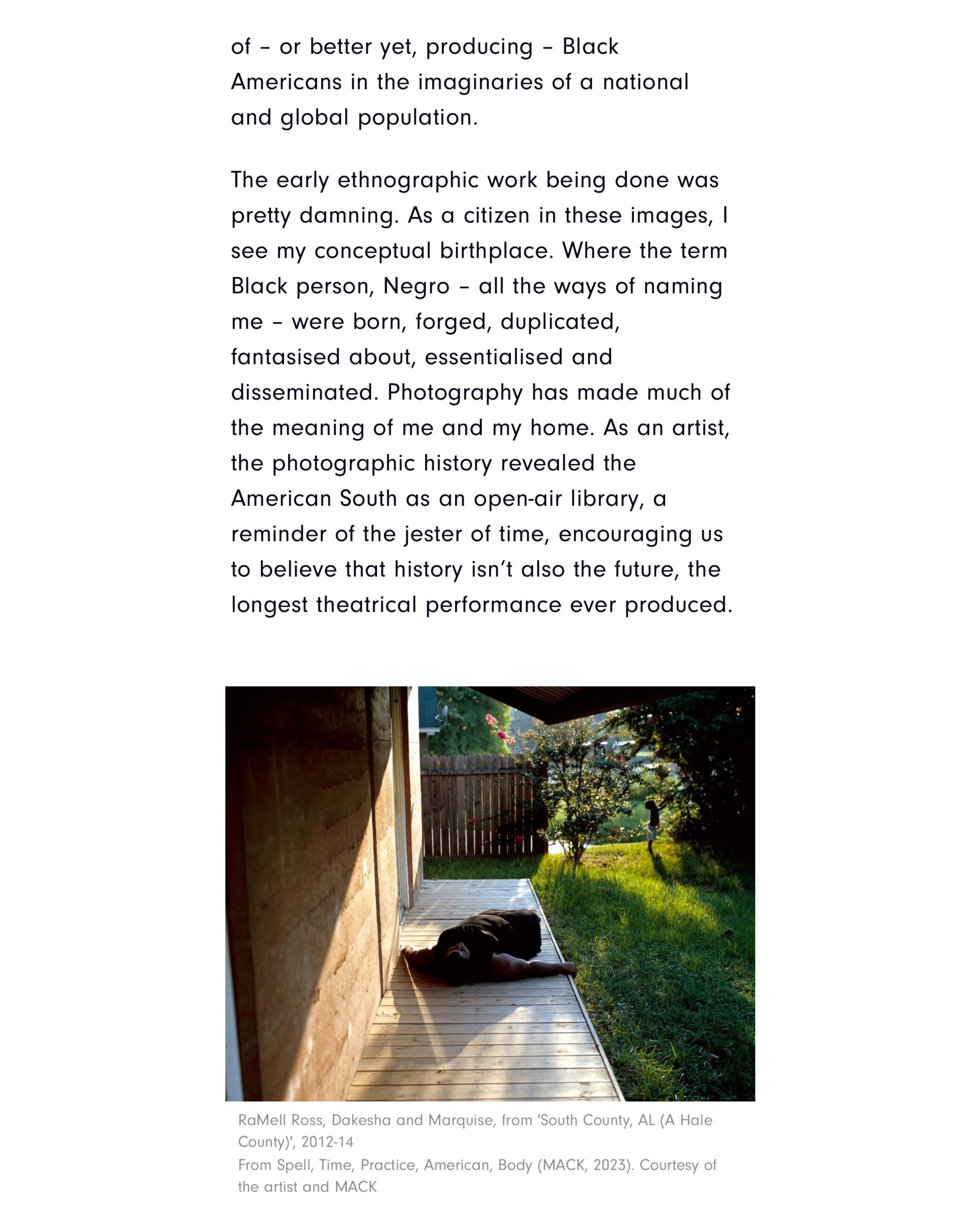 Gildon &emdash; RaMell Ross Interview